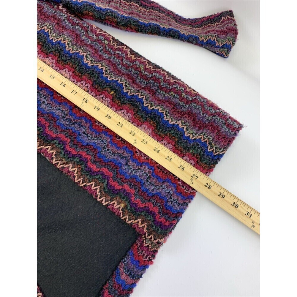 BOGO Graff Californiawear Knit Blazer Purple Red Stripe Sweater Vintage Women 12 - Picture 13 of 13